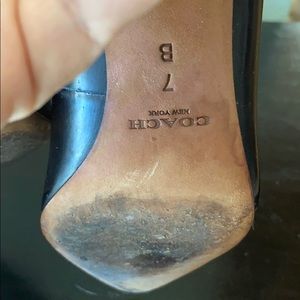 Coach heels sz 7 used two times